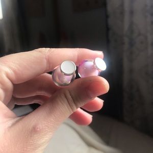 FOREVER 21 Iridescent Pink Earrings